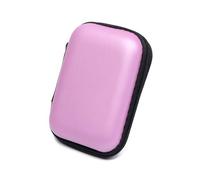 Cmis Kbei 2 mini borsa portatile per auricolari, portamonete, custodia per schede di memoria, organizer per cavi, accessori per cuffie, rosa, Taglia unica