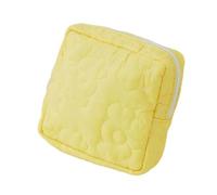 Cmis Kbei 2 Pz Poliestere Cotone Periodo Bag Portatile Piazza Fiore Design Tovagliolo Sanitario Sacchetto di Immagazzinaggio Sacchetto di Immagazzinaggio Della Donna Rag, Giallo, Taglia unica