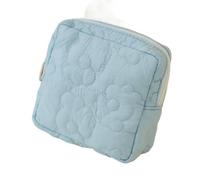 Cmis Kbei 2 Pz Poliestere Cotone Periodo Bag Portatile Piazza Fiore Design Tovagliolo Sanitario Sacchetto di Immagazzinaggio Sacchetto di Immagazzinaggio Della Donna Rag, Blu, Taglia unica
