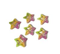 Cmis Kbei 3/10/12 fermagli per capelli colorati a forma di stella, Y2K, graziose forcine laterali a forma di stella, accessori per capelli per bambini (grigio scuro)