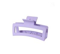 Cmis Kbei 3 forcine per capelli, belle e alla moda, grandi, 8 cm, con fiore di plumeria, 13 cm, quadrate, opache, accessori per capelli da donna (viola)