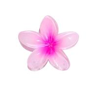 Cmis Kbei 3 forcine per capelli, belle e alla moda, grandi, 8 cm, con fiore di plumeria, 13 cm, quadrate, opache, accessori per capelli da donna (magenta)