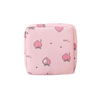Cmis Kbei 3 Pz Donne Tovagliolo Sanitario Tampon Sacchetto di Immagazzinaggio Portatile Impermeabile Organizer Pouch Cartoon Pattern Sacchetto Tovagliolo Sanitario, Rosa pesca., Taglia unica