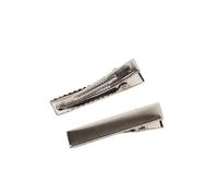 Cmis Kbei 50 fermagli per capelli in metallo a coccodrillo a becco d'anatra con base vuota, per fai da te, accessori per lo styling dei capelli (3,5 cm, 50 pezzi)