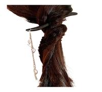 Cmis Kbei Bastoncini per capelli vintage in stile cinese nero in legno fiore forcina gioielli per donne temperamento autunnale accessori per capelli regalo di nozze (ME3763A143)