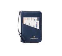 Cmis Kbei Borsa per passaporto retrò per uomini e donne RFID alla moda copertura passaporto multifunzionale in pelle PU clip passaporto accessori da viaggio, Hz726-blu reale, Taglia unica