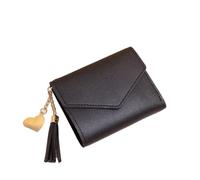Cmis Kbei Moda Donne Portafogli Semplice Cerniera Borse Nero Bianco Grigio Rosso Sezione Lunga Frizione Portafoglio Morbido PU Leather Money Bag, Nero 2, Taglia unica