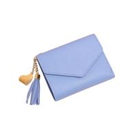 Cmis Kbei Moda Donne Portafogli Semplice Cerniera Borse Nero Bianco Grigio Rosso Sezione Lunga Frizione Portafoglio Morbido PU Leather Money Bag, Blu 2, Taglia unica