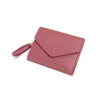 Cmis Kbei Moda Donne Portafogli Semplice Cerniera Borse Nero Bianco Grigio Rosso Sezione Lunga Frizione Portafoglio Morbido PU Leather Money Bag, Rosa scuro 2, Taglia unica