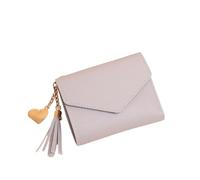 Cmis Kbei Moda Donne Portafogli Semplice Cerniera Borse Nero Bianco Grigio Rosso Sezione Lunga Frizione Portafoglio Morbido PU Leather Money Bag, Grigio 2, Taglia unica