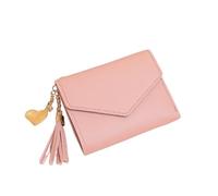 Cmis Kbei Moda Donne Portafogli Semplice Cerniera Borse Nero Bianco Grigio Rosso Sezione Lunga Frizione Portafoglio Morbido PU Leather Money Bag, Rosa2, Taglia unica