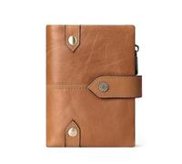 Cmis Kbei Portamonete Head Layer Pelle Bovina Unisex Titolare di Carta Del Cuoio Genuino Uomini e Donne Breve Portafoglio Piccolo Portafoglio, cachi, Taglia unica