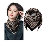 Cmis Kbei Sciarpa quadrata calda con bottone magnetico sciarpa triangolare sciarpa in cotone sciarpa da donna primavera, autunno e inverno stile occidentale collo stile Ve, 10, Taglia unica
