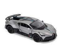 CMJ Bugatti Divo Modellino Auto in Scala 1:43 - Titanium Grey | Pezzo da collezione dettagliato per gli amanti | Prodotto con licenza ufficiale