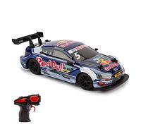 CMJ RC Cars Auto AUDI RS5 DTM con licenza ufficiale Telecomando Scala 1:24 2.4 Ghz Blu/Rosso Toro