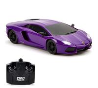 CMJ RC Cars Lamborghini LP700-4 - Auto radiocomandata con telecomando e licenza ufficiale, scala 1:24, luci di lavoro da 2,4 Ghz. Grande giocattolo per bambini (viola)