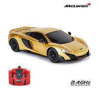CMJ RC Cars McLaren 675LT Telecomando con Licenza Ufficiale Auto Scala 1:24 Luci di Lavoro 2.4Ghz Oro