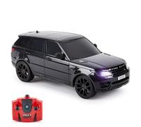 CMJ RC Cars Range Rover Sport Remote Control Car Scala 1:24 con luci LED funzionanti, Supercar radiocomandata (Nero)
