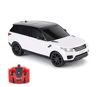 CMJ RC Cars Range Rover Sport Remote Control Car Scala 1:24 con luci LED funzionanti, Supercar radiocomandata (Bianco)