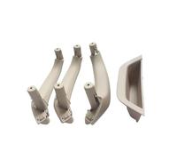 CMJAHU Adatto for BMW X3 X4 F25 F26 2010-2016 4 pezzi SET LHD RHD Copertura maniglia interna portiera auto Pannello interno bracciolo Tirare Trim Ricambio(RHD 4PCS Oyster)