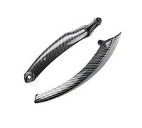 CMJAHU Adatto for BMW X5 X6 E70 E71 E72 2008 2009 2010 2011-2013 ABS Carbon Texture Pannello interno auto Maniglia Tirare Corrimano Copertura(2pcs right)