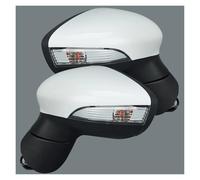 CMJAHU Adatto for Ford Fiesta 2008 2009 2010 2011 2012 Specchietto retrovisore laterale riscaldato pieghevole manuale bianco Accessori for auto Gruppo specchietto retrovisore(1 pair)