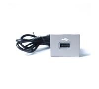 CMJAHU Adatto for Ford Focus 2 Mk2 2009-2011 12V/24V Argento Auto USB Adattatore di carico del Veicolo convertito interfaccia Presa Flash Cavo Accessori