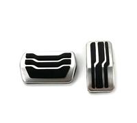 CMJAHU Adatto for Ford Focus 2 Mk2 Focus 3 Mk3 Copri pedali for auto in acciaio inossidabile Car-styling MT AT Case(Style 3 AT 2pcs)