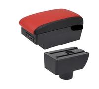 CMJAHU Adatto for Geely MK for la nuova Geely MK GC6 Bracciolo centrale for auto Nuovo King Kong Retrofit con accessori USB(C Red black 7USB)