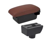 CMJAHU Adatto for Geely MK for la nuova Geely MK GC6 Bracciolo centrale for auto Nuovo King Kong Retrofit con accessori USB(B brown 3USB)