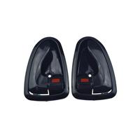 CMJAHU Adatto for Hyundai Accent 2000-2006 Maniglia interna for porta anteriore posteriore sinistra destra sinistra destra conducente passeggero 82610-25000 82620-25000(Black,2Pcs Pair)