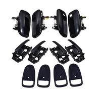CMJAHU Adatto for Hyundai Elantra 2.0L 2001 2002 2003 2004 2005 2006 Maniglia interna ed esterna della portiera, cornice anteriore, posteriore, sinistra e destra, 12 pezzi