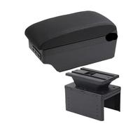 CMJAHU Adatto for Hyundai I20 Bracciolo centrale for auto Scatola portaoggetti interna Retrofit Accessori for auto con ricarica USB(C black line 7USB)