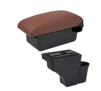 CMJAHU Adatto for Nissan Note 2016 2017 2018 Bracciolo centrale for auto con portaoggetti USB, accessori for auto(A brown No USB)