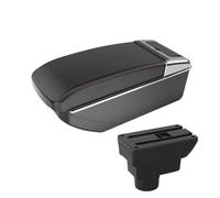 CMJAHU Adatto for O-p-e-l Corsa D Box bracciolo Interni speciali for auto Plus Console centrale alta Scatola portaoggetti a doppio strato Accessori auto modificati USB(B3straight Whiteline)