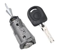CMJAHU Adatto for VW 2013 for Jetta/Santana for Skoda Rapid con 1 chiave di ricambio for cilindro serratura portiera sinistra automatica