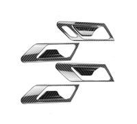 CMJAHU Adatto for VW Golf 6 MK6 2008-2013 LHD/RHD Maniglia interna della portiera dell'auto Telaio di copertura Accessori in fibra di carbonio(RHD)