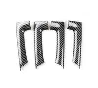 CMJAHU Adatto for VW Golf 6 VI MK6 2010 2011 2012 2013 Copertura protettiva for maniglia del bracciolo della portiera interna dell'auto in fibra di carbonio, 4 pezzi