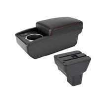 CMJAHU Misura for N-I-S-S-A-N Kicks Speciale Box Bracciolo for Auto 2016-2021 Interni Center Console Modificato Multi-funzione Scatola di Immagazzinaggio portabicchieri USB(B3 white line 6 usb)