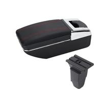 CMJAHU Misura for P-e-u-g-e-o-t 206 Auto Bracciolo P-e-u-g-e-o-t 206 Cc Auto Center Console Multi-funzionale Scatola di Immagazzinaggio Interni Modifica Auto USB Accesso(A3 white line NO USB)
