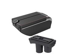 CMJAHU Misura for P-e-u-g-e-o-t 301 C-i-t-r-o-e-n C-Elysee Modifica bracciolo for auto Console centrale Scatola di immagazzinaggio a doppio strato Accessori interni con Usb(B2 Black line 7 usb)