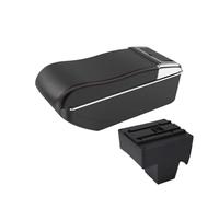 CMJAHU Misura for SUZUKI Brezza Modifica bracciolo interno auto Console centrale multifunzionale con portabicchieri e accessori for auto(A1 curved red line)