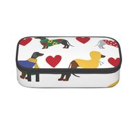 CMJSGG Adorabile cane bassotto, Astuccio per matite, Astuccio per matite Astuccio per penne a matita di grande capacità Borsa per cosmetici
