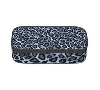 CMJSGG Animale leopardo azzurro, Astuccio per matite, Astuccio per matite Astuccio per penne a matita di grande capacità Borsa per cosmetici