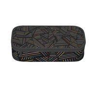CMJSGG Arcobaleno lineare geometrico stampato in 3D, Astuccio per matite, Astuccio per matite Astuccio per penne a matita di grande capacità Borsa per cosmetici