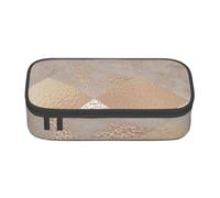 CMJSGG Argyle in marmo oro rosa ramato e cipria, Astuccio per matite, Astuccio per matite Astuccio per penne a matita di grande capacità Borsa per cosmetici