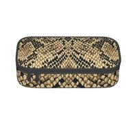 CMJSGG Arte della pelle di serpente animale, Astuccio per matite, Astuccio per matite Astuccio per penne a matita di grande capacità Borsa per cosmetici