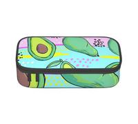 CMJSGG Avocado colorato disegno a mano, Astuccio per matite, Astuccio per matite Astuccio per penne a matita di grande capacità Borsa per cosmetici