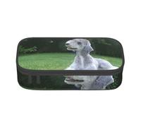 CMJSGG Bedlington Terrier Cani divertenti Cani pelosi Animali domestici, Astuccio per matite, Astuccio per matite Astuccio per penne a matita di grande capacità Borsa per cosmetici