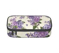CMJSGG Bellissima stampa di fiori viola, Astuccio per matite, Astuccio per matite Astuccio per penne a matita di grande capacità Borsa per cosmetici